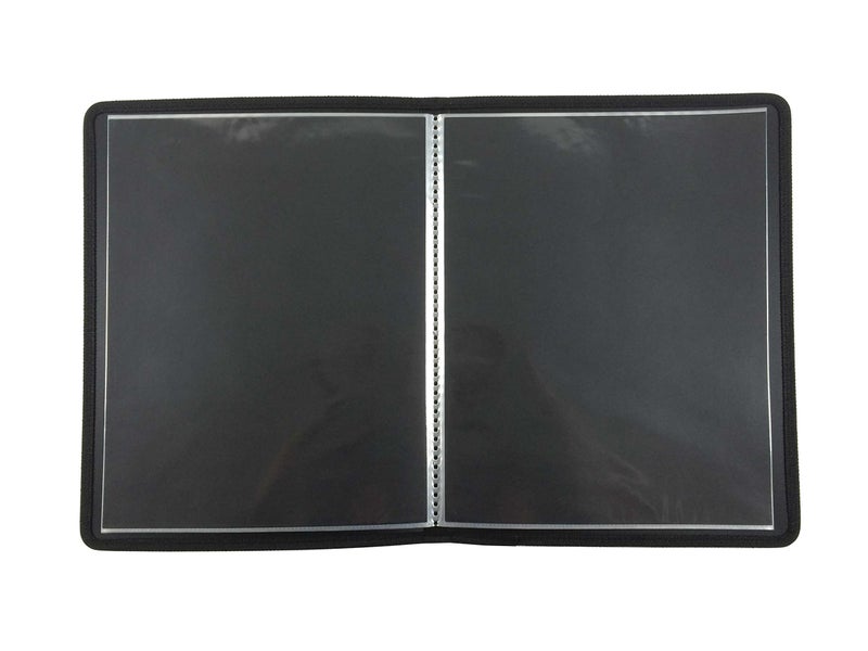 Filexec Products Art Presentation Book, 8.5"x11", 24Page/48 Views (93230),Black - Image 2